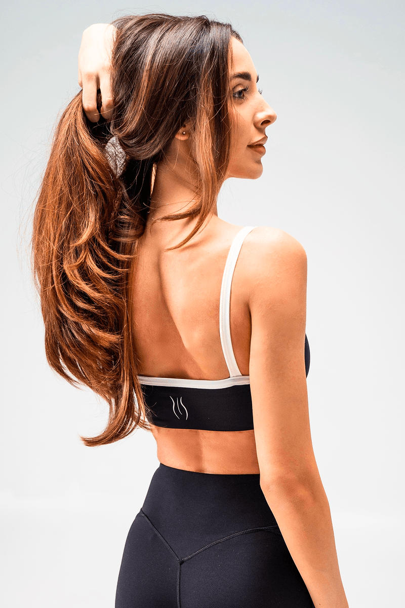 Crni sportski top za trening KlaraLinee kolekcija