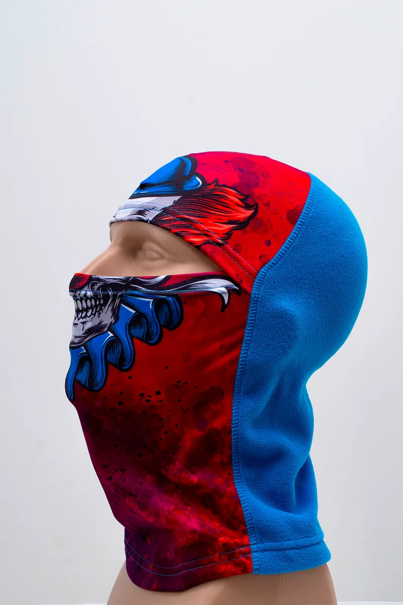 Blue skeleton balaclava, image 2