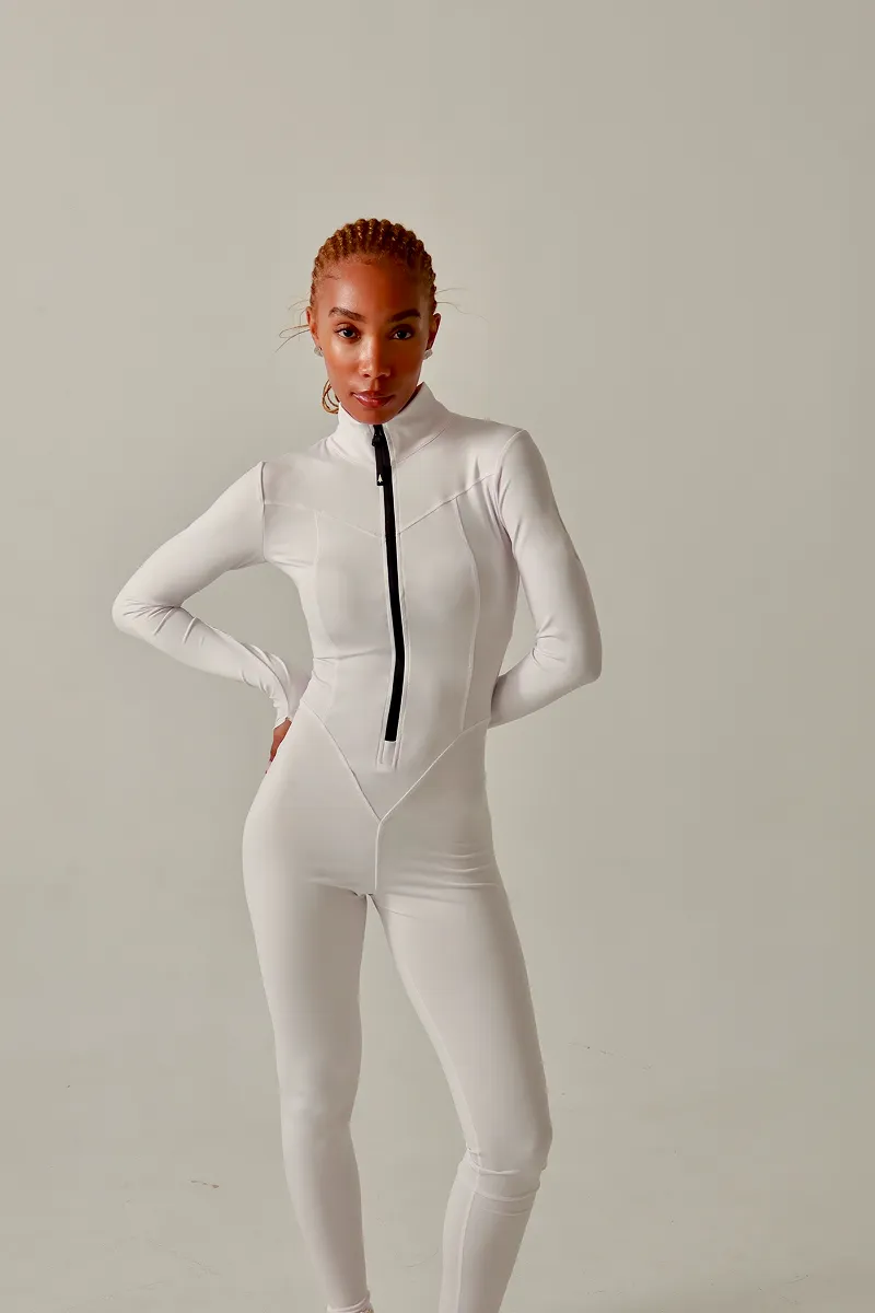 Skiers jumpsuit, White, image 3